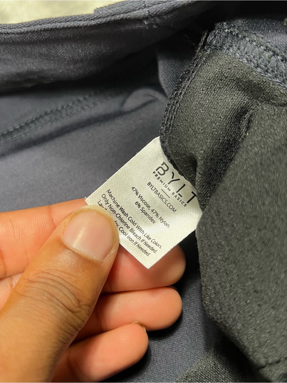 NWT BYLT Everyday Pant 2.0 Mens L (34x30) Navy Blue Stretch Performance Trousers - Picture 5 of 9